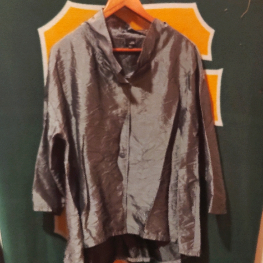 Elegant Gray Women's Blouse